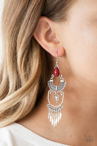 Earrings Fish Hook,Red,Progressively Pioneer Red ✧ Earrings