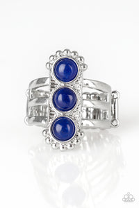 Blue,Ring Wide Back,Rio Trio Blue ✧ Ring