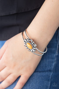 Bracelet Hinged,Orange,Serene Succulent Orange ✧ Bracelet
