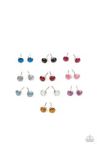 Black,Blue,Gold,Iridescent,Light Pink,Pink,Purple,Red,Silver,SS Earring,Glittery Stud Starlet Shimmer Earrings