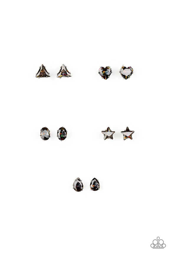 Dark Oil Spill Starlet Shimmer Earrings SS Earring