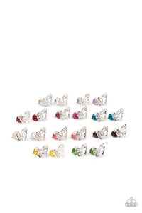 Blue,Butterfly,Green,Iridescent,Light Pink,Multi-Colored,Pink,Purple,Red,SS Earring,White,Yellow,Glittery Rhinestone Butterfly Starlet Shimmer Earrings