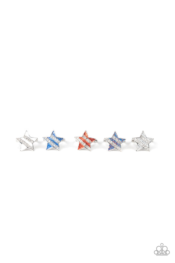4th of July Star Starlet Shimmer Ring SS Ring