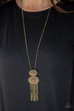 Sun Goddess Brass ✨ Necklace Long