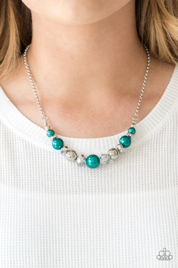 The Big-Leaguer Green ✨ Necklace Short