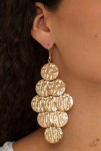 Earrings Fish Hook,Gold,Uptown Edge Gold ✧ Earrings