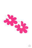 Flower Power Fantasy Pink ✧ Hoop Earrings
