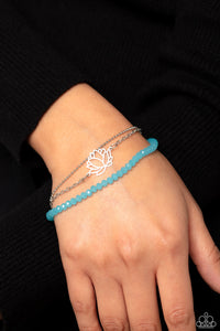 Blue,Bracelet Clasp,Silver,A LOTUS Like This Blue ✧ Bracelet