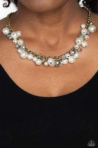 Brass,Necklace Short,UV Shimmer,Glinting Goddess Brass ✧ UV Necklace