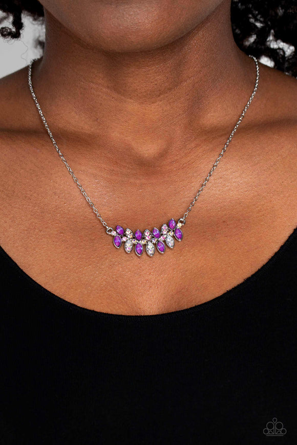 Lustrous Laurels Purple ✧ Iridescent Necklace