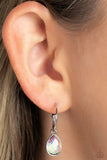Teardrop Tassel Multi ✧ Iridescent Hoop Earrings