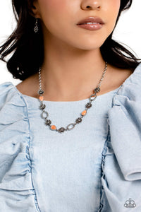 Necklace Short,Orange,Sets,Casablanca Chic Orange ✧ Necklace