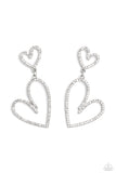 Doting Duo White ✧ Heart Post Earrings