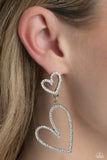 Doting Duo White ✧ Heart Post Earrings