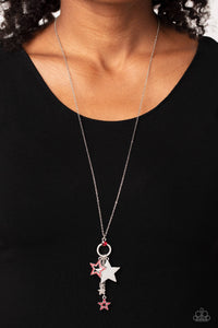 4thofJuly,Necklace Long,Red,Stars,Starry Statutes Red ✧ Star Necklace