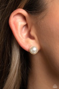 Earrings Post,White,Debutante Details White ✧ Pearl Post Earrings