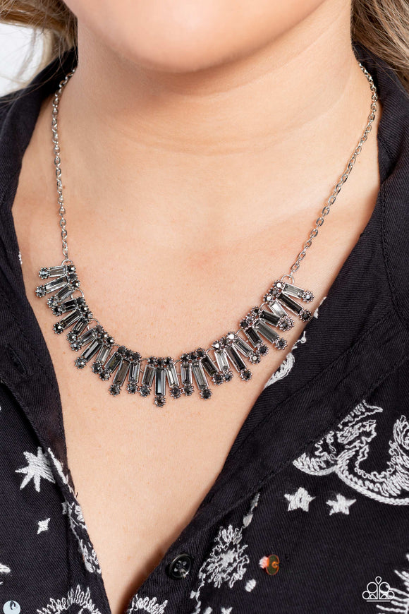 Sunburst Season Silver ✧ Hematite Necklace