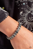 BURSTING the Midnight Oil Silver ✧ Stretch Bracelet