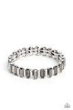 BURSTING the Midnight Oil Silver ✧ Stretch Bracelet