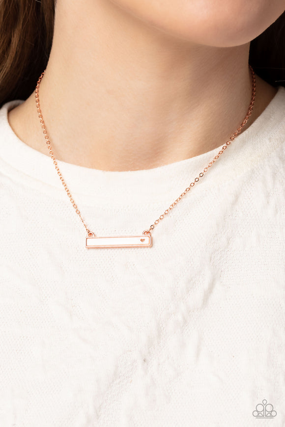 Devoted Darling Copper ✧ Heart Necklace
