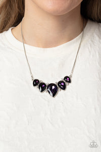 Necklace Short,Purple,Regally Refined Purple ✧ Necklace