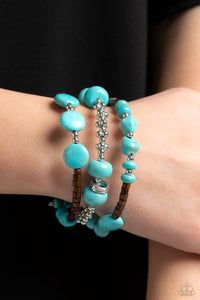 Blue,Bracelet Cuff,Bracelet Wooden,Brown,Turquoise,Wooden,Operation Outdoors Blue ✧ Cuff Bracelet