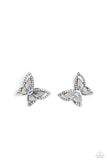 Wispy Wings Multi ✧ Iridescent Butterfly Post Earrings