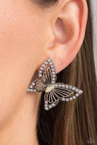 Butterfly,Earrings Post,Favorite,Iridescent,Multi-Colored,Wispy Wings Multi ✧ Iridescent Butterfly Post Earrings