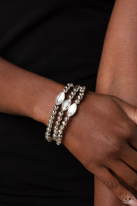 Bracelet Stretchy,Silver,White,Twinkling Team White ✧ Stretch Bracelet