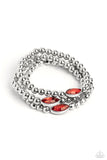 Twinkling Team Red ✧ Stretch Bracelet