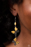 Spirited Soar Yellow ✧ Butterfly Earrings