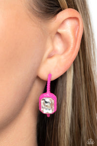 Earrings Hoop,Pink,Call Me TRENDY Pink ✧ Hoop Earrings