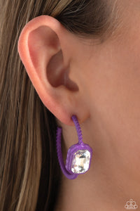 Earrings Hoop,Purple,Call Me TRENDY Purple ✧ Hoop Earrings