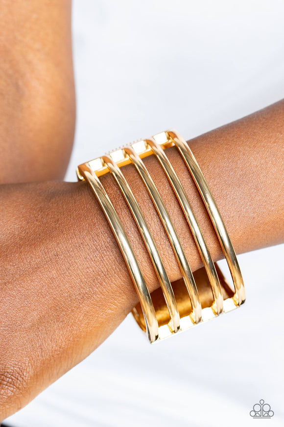 Wayward Warrior Gold ✧ Hinged Bracelet