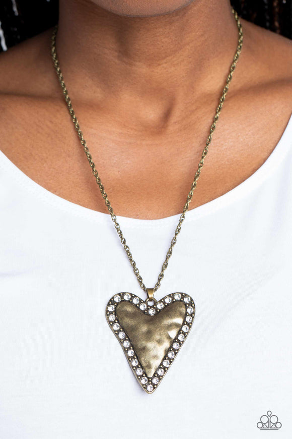 Radiant Romeo Brass ✧ Heart Necklace