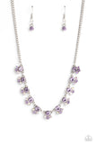 Tabloid Treasure Purple ✧ Iridescent Necklace