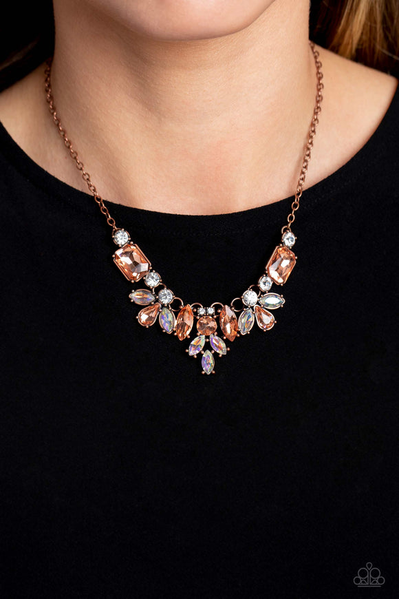 Prima Donna Dazzle Copper ✧ Iridescent Necklace