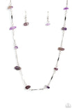 Chiseled Construction Purple ✧ Necklace