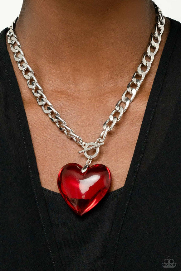 GLASSY-Hero Red ✧ Heart Necklace