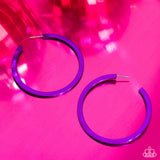 Pop HOOP Purple ✧ Hoop Earrings