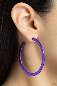 Earrings Hoop,Favorite,Purple,Pop HOOP Purple ✧ Hoop Earrings