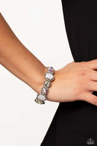 Bracelet Stretchy,Iridescent,Silver,White,Fashion Fairy Tale White ✧ Iridescent Stretch Bracelet