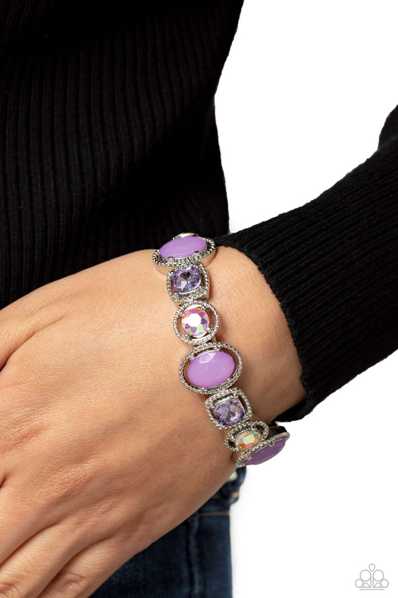 Fashion Fairy Tale Purple ✧ Iridescent Stretch Bracelet