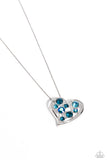 Romantic Recognition Blue ✧ Iridescent Heart Necklace