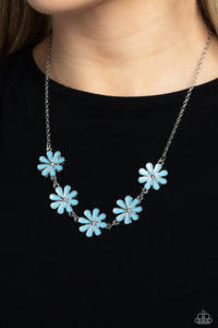 Blue,Necklace Short,Flora Fantasy Blue ✧ Necklace