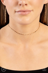 Gold,Necklace Choker,Necklace Short,Minimalist Maiden Gold ✧ Choker Necklace