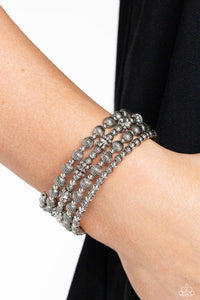 Bracelet Coil,Silver,Striped Stack Silver ✧ Coil Bracelet