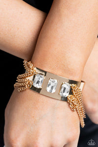 Bracelet Cuff,Gold,CHAIN Showers Gold ✧ Cuff Bracelet
