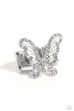 All Good WINGS White ✧ Iridescent Butterfly Ring