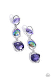 Dimensional Dance Purple ✧ UV Post Earrings
